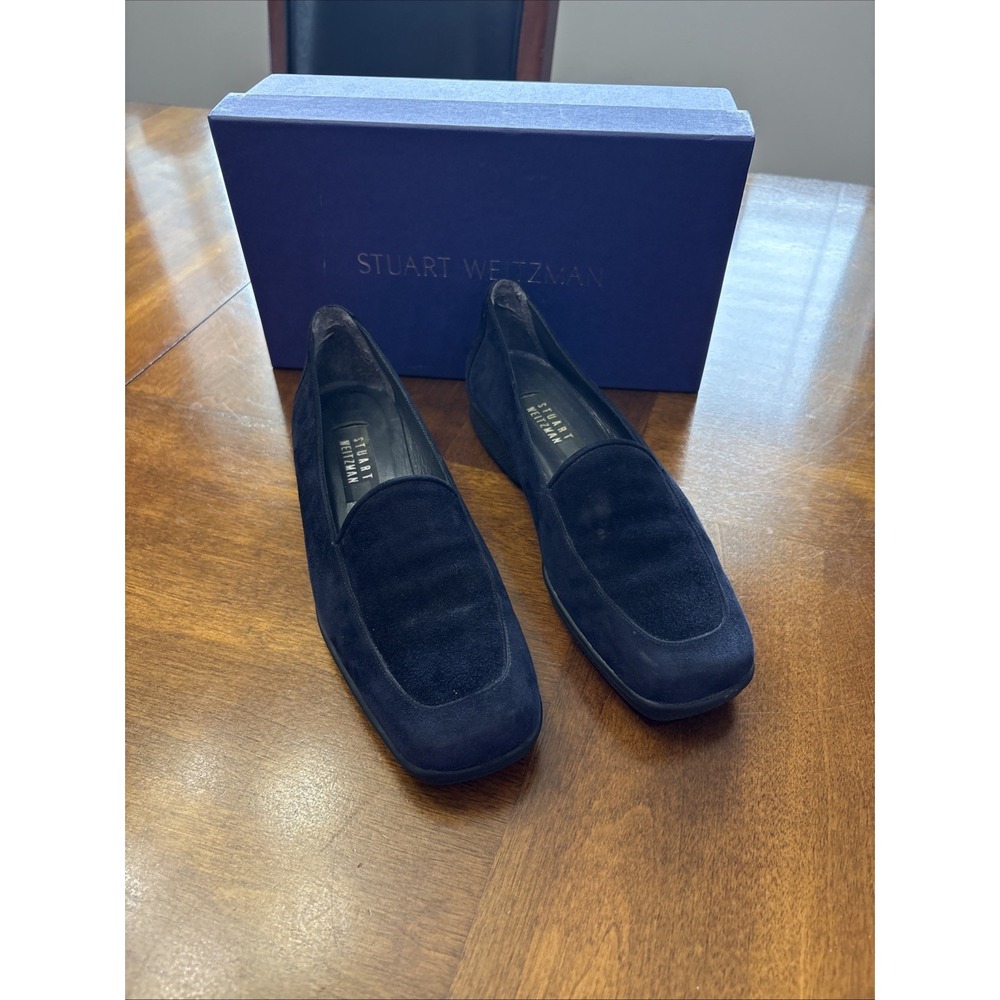 Stuart weitzman black suede loafers Size 8.5 Women's